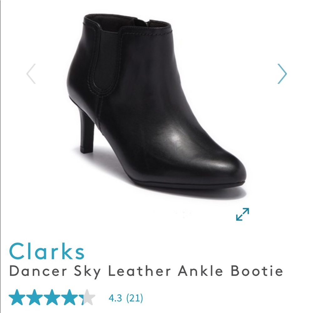 Clark’s black booties size 9